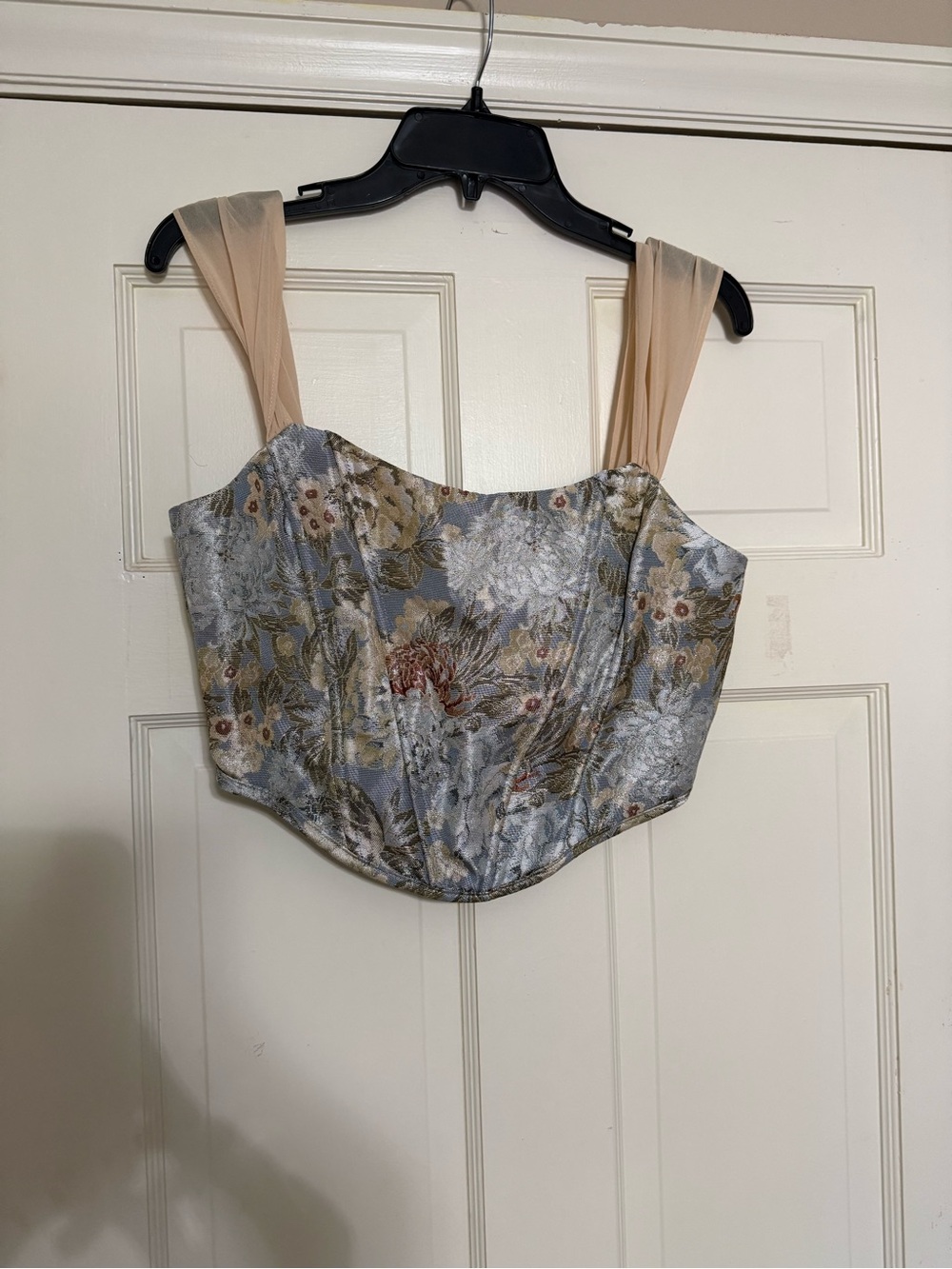 Altar’d State Floral Tapestry Corset Top - M
